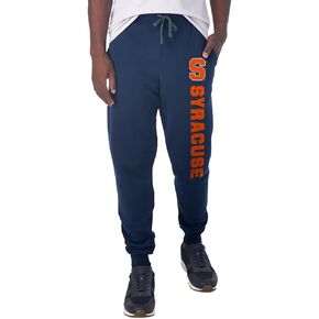 Campus Lab Syracuse University Team Color Down The Leg Print Unisex Jogger Sweatpants with Pockets for Men and Women