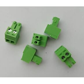 New for 5Pcs 2 Pin - 3.81mm Pluggable Quick Connector - Terminal Block - Phoenix Plug, 300V 8A