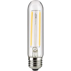 Sunlite LED Filament T10 Tubular Light Bulb, 2 Watts (25W Equivalent), 160 Lumens, Medium E26 Base, 120 Volts, Dimmable, 90 CRI, UL Listed, Clear, 2700K Soft White, 1 Pack