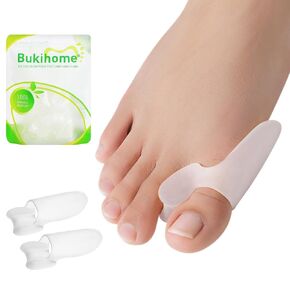 Bukihome Bunion Cushion Protector - 8 Packs Bunion Corrector Pads for Big Toe, Gel Shield for Foot Pain Relief, Calluses, Corns, Friction, and Pressure（Clear）