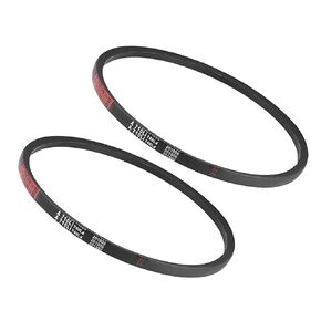 2pcs A-710Li/A28 Drive V-Belt - [13mm Width x 8mm Height] A-Section Rubber Drive Belt Wrapped for Transmission Use, 710mm Inside Circumference