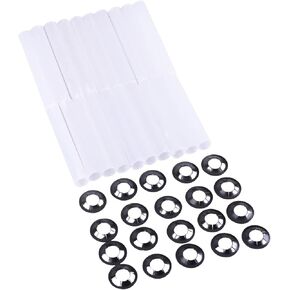 80MM Garage Door Hinge Quiet Sleeves 20PCS Roller Shaft Nuts 20PCS