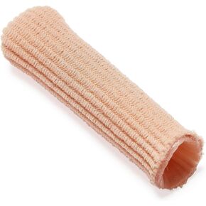 Medline Gel Ribbed Digital Toe Caps, Stretchable Fabric, Cushioning Support, Ingrown Toenails, Corns, Reusable, Small/Medium, Pack of 6