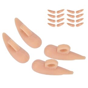 10 Pairs Hammer Toe Pad, Original Hammer Toe Gels Hammer Toe Cushions Pad Corrector Middle Toe Single Hole Support Crest for Women and Men Cushion Support Temporary Splint Crooked Claw for Adults