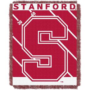 Officially Licensed NCAA Stanford Cardinal "Fullback" Jacquard Baby Throw Blanket, 36" x 46", Multi Color