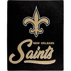 Northwest NFL New Orleans Saints Unisex-Adult Raschel Throw Blanket, 50" x 60", Signature