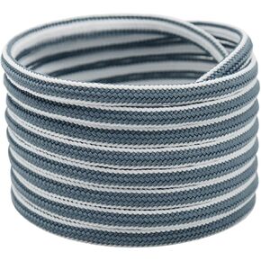 Oval Laces Two Colored Textured Stripes Shoe Laces for Sneakers