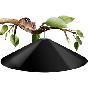 24-inch Large Outdoor Squirrel Baffles for Bird Feeders Pole, Squirrel Baffle for Shepherd's Hook, Squirrel Guard for Bird Houses, Two Way Use, Green Color