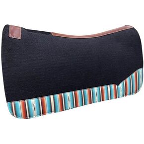 Showman Serape Print Black Felt Saddle Pad