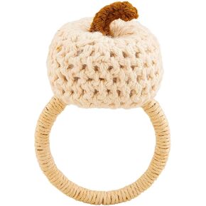 Mud Pie Cream Crochet Napkin Rings