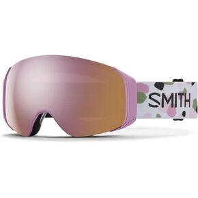 SMITH 4D MAG S Snow Goggles – Adult Ski & Snowboarding Goggles with Anti-Fog Performance & 100% UV Protection – for Men & Women – Proper Pink Paint Brush, ChromaPop Everyday Rose Gold Mirror