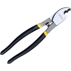 LUBAN 8 Inches Heavy Duty Cable Cutter, High Leverage Cutter for Aluminum, Copper, Wire, Communications Cable, Cutting Range: 10mm/0.4in.
