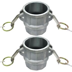 Beduan Aluminum Cam Lock Fittings (Part D) Cam and Groove Hose Fitting, 1" Female Coupler x 1" Female NPT Threaded Adapter