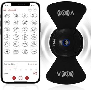 VPOD Tens Unit Muscle Stimulator. Wireless Tens Unit for Pain Relief Therapy of Sciatica, Back Pain, Neck Pain, Nerve Pain. Rechargeable Tens Machine with 24 Modes