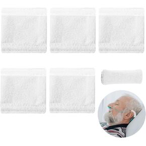 DOERDO 6Pcs Nasal Cannula Ear Cushions, Ear Protectors for Oxygen Tubing, Ear Pads Nasal Cannula Ear Cushions, Streak