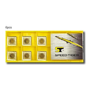 SPEED TIGER NC Spot Drills/Chamfer Mill Refill Inserts - for Use with Speed Tiger NC Spot/Chamfer Mill - Made in Taiwan (6 Pieces, 45deg)