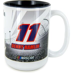 Denny Hamlin 2024 FedEx Coffee Mug 15oz With Color Interior, White, CUS74489