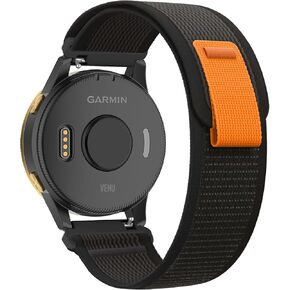 Trail Loop Nylon 20mm Watch Bands Compatible with Garmin Forerunner 55/165/Vivoactive 5,Soft Breathable Adjustable Sports Replacement Strap for Garmin Venu Sq 2/Sq/Venu Men Women