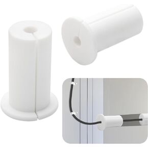Starlink Cable Routing Kit for 1 Inch Wall Hole, Wall Bushing for Starlink Accessories Cable Wall Pass Through Silicone Exterior Ethernet Cable Grommet, Furniture Wire Holes Sleeve(4 Pcs Black)