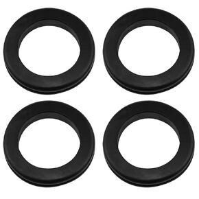 Xhziy1-1/2 inch ID 2 inch Drill Hole Rubber Washer Rubber Grommet Cable Hole Grommet Rubber Washer for Wiring 4pcs