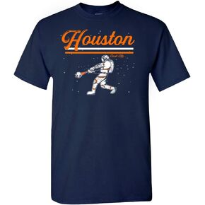 Crush City Houston Space City Astronaut Men's T-Shirt for Baseball Fans