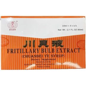 Fritillary Bulb Extract (Sweet) Oral Liquid (Chuanbei Ye Syrup) 6 Vials - 4 Boxes