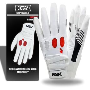Golf Grip Trainer Glove - Golf Grip Training Aid Made for Fixing Slice & Elimating Hook - Optimal Grip with 100% AAA Synthetic Tacky Leather Golf Gloves (for Both Men & Women Golfer)