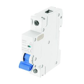 MECCANIXITY 1Pcs Miniature Circuit Breaker 1P 10A DC 250V M80DC DIN Rail Mount Disconnect Switch Circuit Breaker Protection Thermal Magnetic Trip for Short Circuit Protection, Blue