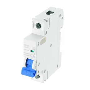 MECCANIXITY 1Pcs Miniature Circuit Breaker 1P 10A DC 250V M80DC DIN Rail Mount Disconnect Switch Circuit Breaker Protection Thermal Magnetic Trip for Short Circuit Protection, Blue