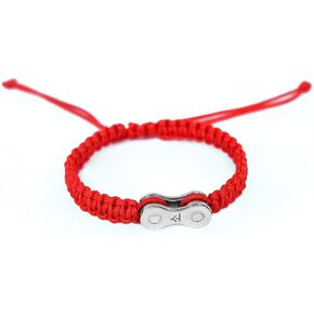 KH Sport Bracelet Unisex adjustable, Cyclist Bracelet, Nylon Cord Bracelet with bicycle chain.