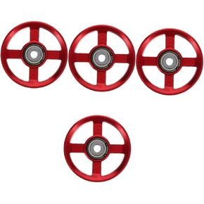 Yardwe 4 Pcs Pulley Household Appliances Cable Attachments Skateboard Wheels Aluminium Alloy Strength Training Accessory Tricep Rope Attachment Aluminum Alloy Child Metal Supplies