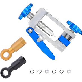 2IN1 Bike Tools Bicycle Hydraulic Disc Needle Driver Insertion Tool Bicycle Hose Fitting Insert Tool with Hydraulic Hose Cutter for Bicycle MTB Road Bike
