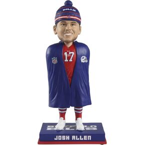 FOCO Josh Allen (Buffalo Bills) Sideline Jacket w/Beanie CLARKtoys Exclusive Bobblehead #360