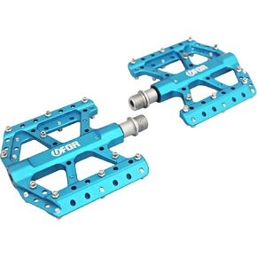 UFOR Thin & Durable Mountain Bike Pedals, Aluminum Alloy Platform MTB Pedals