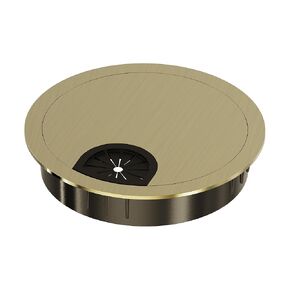 Desk Grommet 2 Inch 50mm, Zinc Alloy Computer Desk Wire Hole Cover, Office Desktop Cord Cable Hole Metal Ring, Black