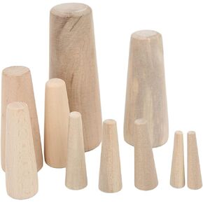 10pcs Marine Tapered Thru Hull Soft Wood Plugrain Plug for Boat Yacht Wood Plugs for Screw Holes, 10pcs Boat Soft,Through Hull Plug,Wood