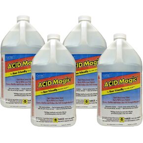 Acid Magic, Muriatic Replacement Acid, 4 Pack of 1 Gallon Bottles