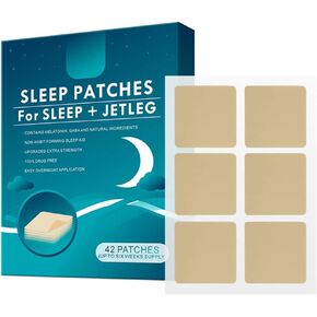 42 Pcs/Box Sleep Patch Melatonin Quick Acting Ingredients Natural Deep Sleep Patches Home Sleep Aid Supplies 42pcs/Box