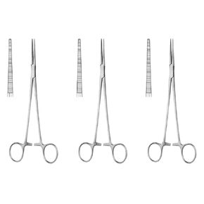 Heiss Hemostat Artery Forceps - 20cm (8") - Straight & Curved - Surgical Instruments for Precise Hemostasis (Curved)