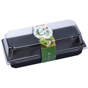 50 Pack Roll Cake Boxes sandwich Boxes with Clear Lids, Black Disposable Plastic Charcuterie Boxes Food Containers Bakery Boxes for Cookies, Chocolate Strawberries, Pies, Donuts