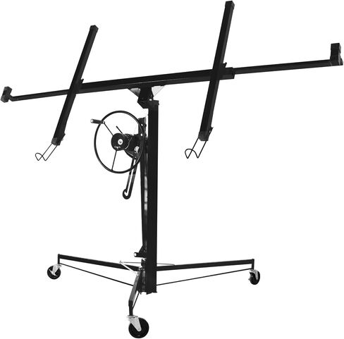 Elevon QD-ELGG-DL-RD 11FT Panel Hoist Jack Lifter, 150LBS Heavy Duty Sheetrock, Rolling Caster Wheels, Lockable Construction Tools, Adjustable Telescopic Arm, Red Drywall Lift in Saudi Arabia