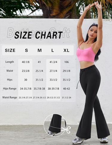 Women's Flare Leggings,Trendy Bootcut Yoga Pants High Waist Casual Workout Bell Bottom Leggings with Belt in Kuwait
