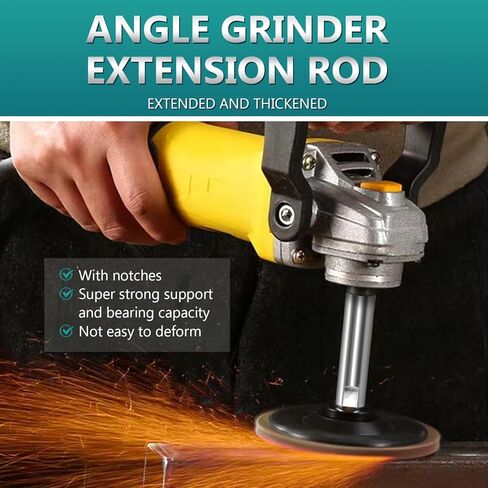 5/8"-11 thread angle grinder extension shaft set connecting rotary rod car polishing adapter of 2 PCs, 3.15 inch in Kuwait