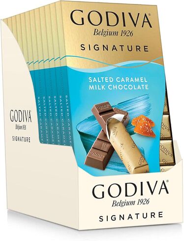 Godiva Chocolatier Chocolate Signature Mini Bars,72% Cacao Dark, 3.1 Ounce (Pack of 12) in Saudi Arabia