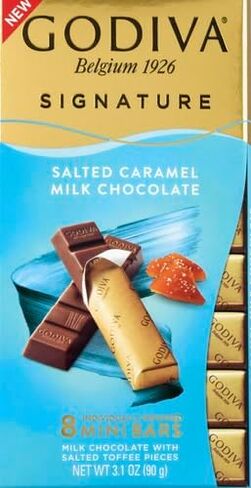 Godiva Chocolatier Chocolate Signature Mini Bars,72% Cacao Dark, 3.1 Ounce (Pack of 12) in Saudi Arabia