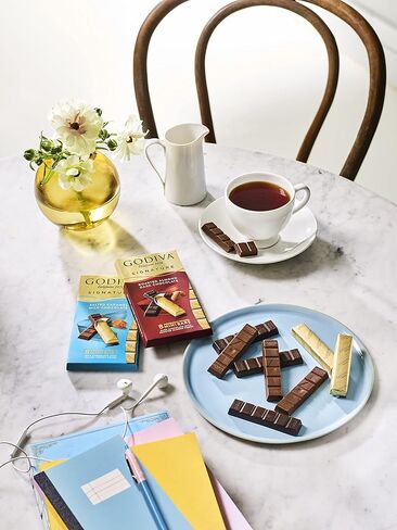 Godiva Chocolatier Chocolate Signature Mini Bars,72% Cacao Dark, 3.1 Ounce (Pack of 12) in Saudi Arabia
