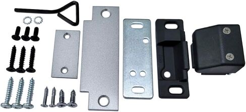 QCAA Rim Type 5010 Push Panic Bar Exit Device, Compatible to Market Branded C Keyway, Aluminum Finish, with Entrance Function Exterior Lever Lock in Kuwait