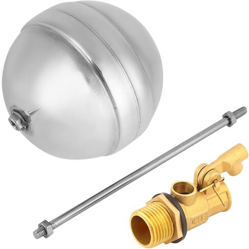 قيمة الكرة العائمة، صمامات الكرة العائمة المصنوعة من الفولاذ المقاوم للصدأ 1/4 بوصة DN15 قابلة للتعديل بخيط ذكر مستشعر المياه الهيدروليكية، صمامات كروية in Kuwait