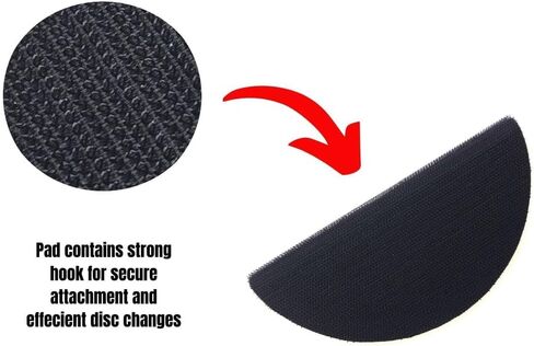 3 عبوات - كتلة صنفرة يدوية نصف دائرية "تاكو" لأقراص خطاف وحلقة مقاس 6 بوصات لقوالب الصنفرة وأعمال الخشب والجسم التلقائي والرسم والحرف اليدوية in Kuwait