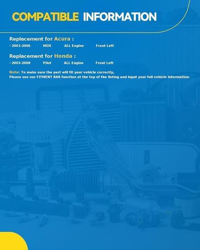 مستشعر سرعة العجلات الأمامية اليسرى ABS من PHILTOP 970-028 لسيارة Accord 2003-2007 in Kuwait
